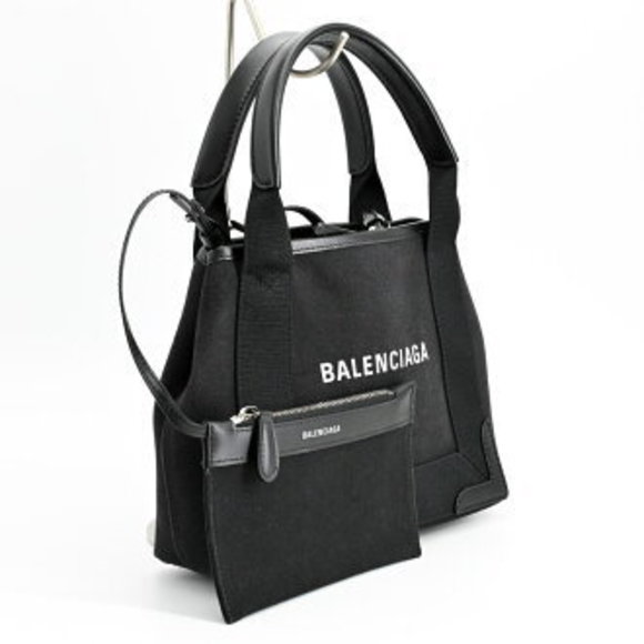 Balenciaga Navy Blue Cabas XS Tote Bag Black - Picture 2 of 9